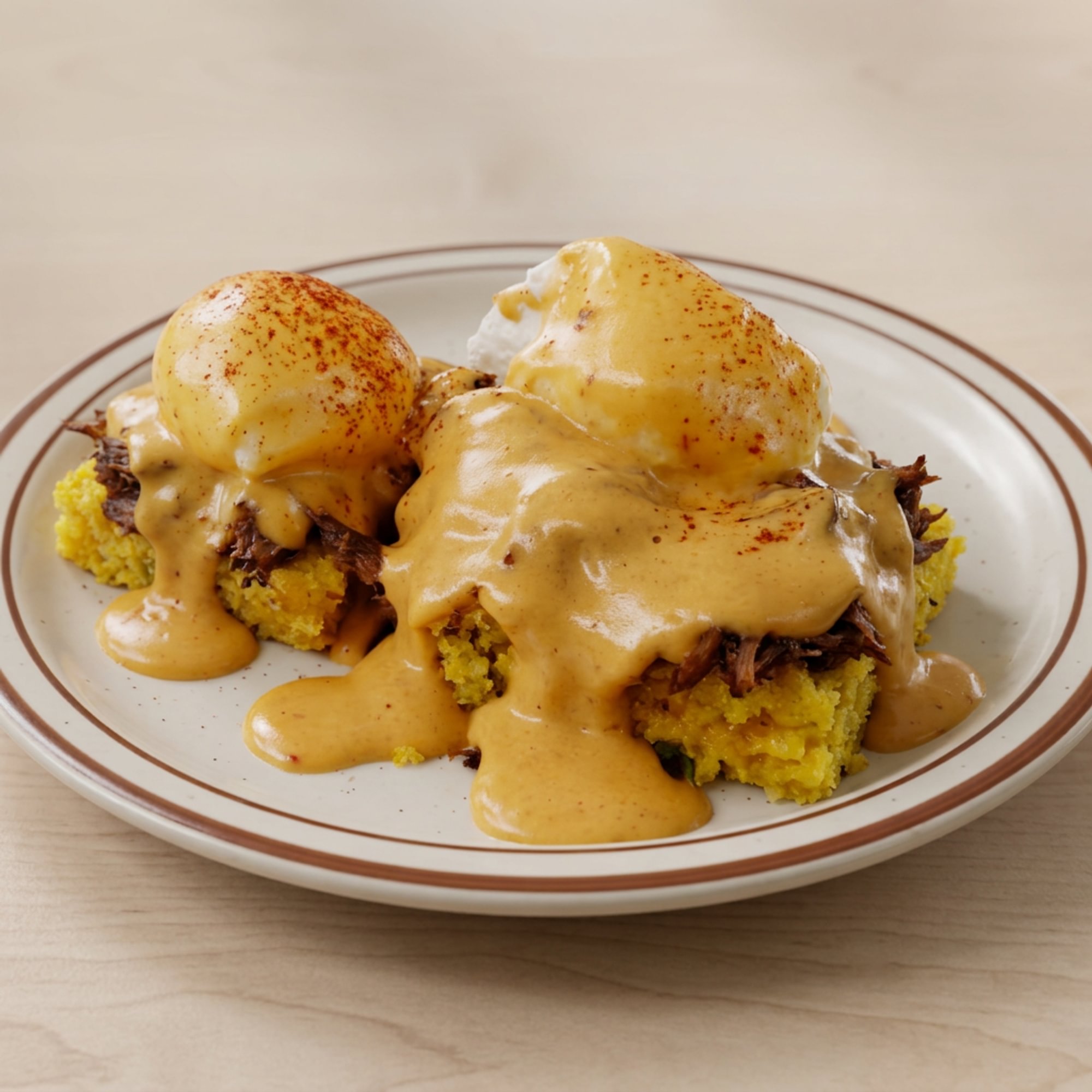 Carnitas Eggs Benedict