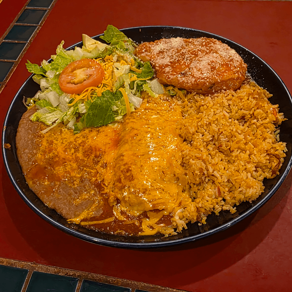 #13 One Enchilada, One Chile Relleno