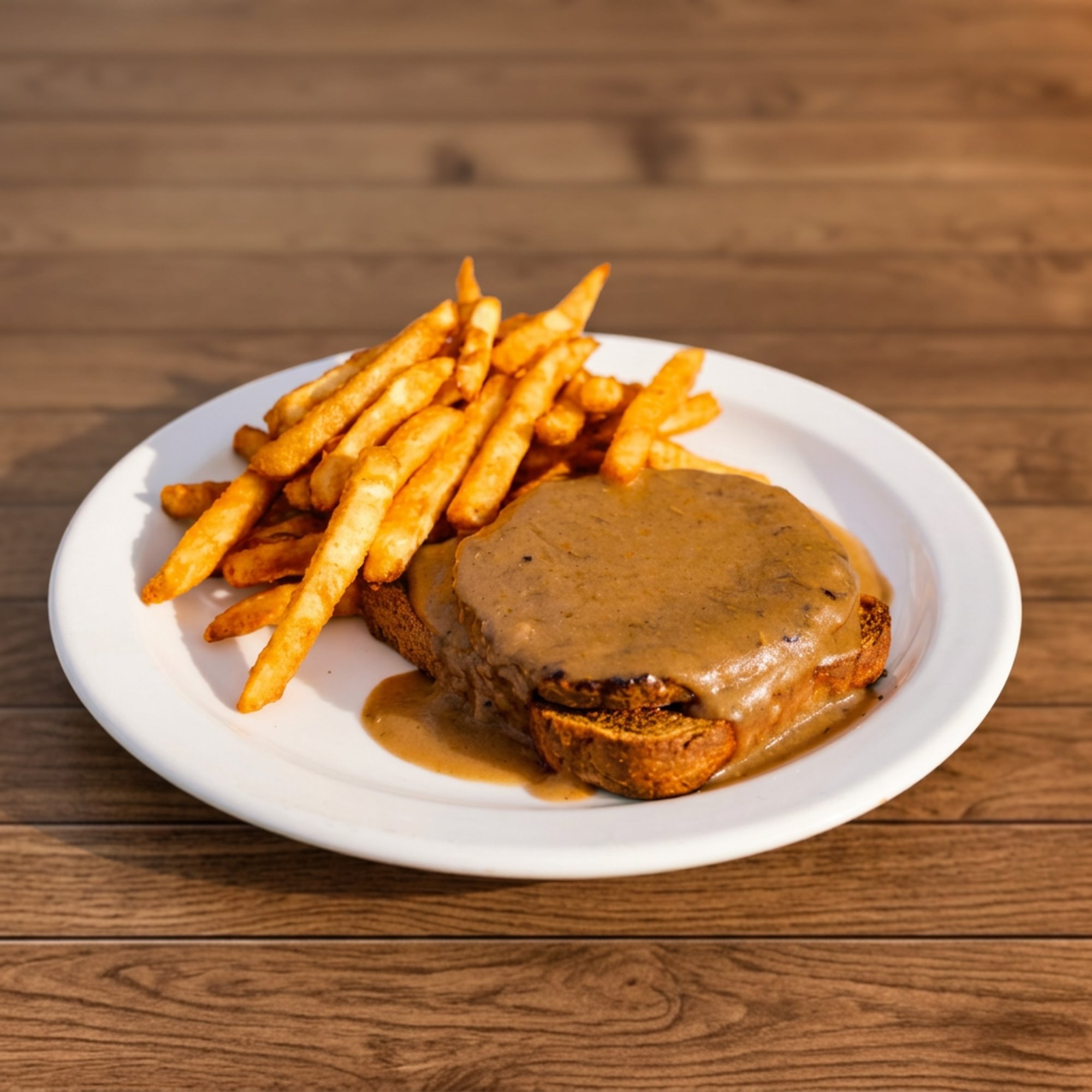 Hot Hamburger Sandwich