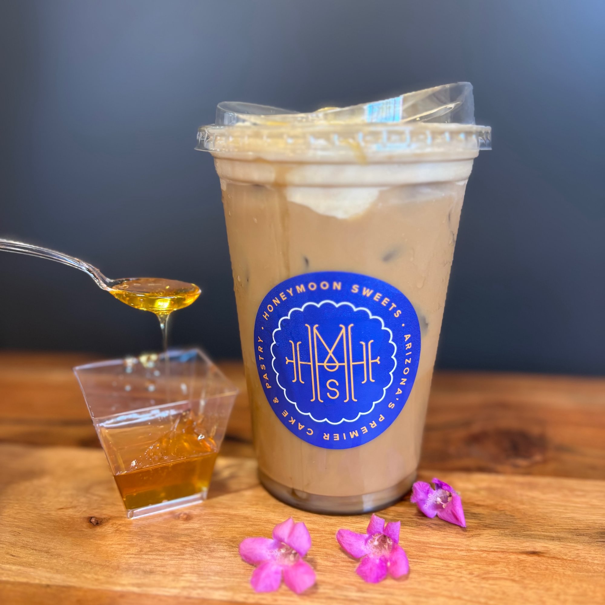 Hot or Iced Honey Lavender Latte