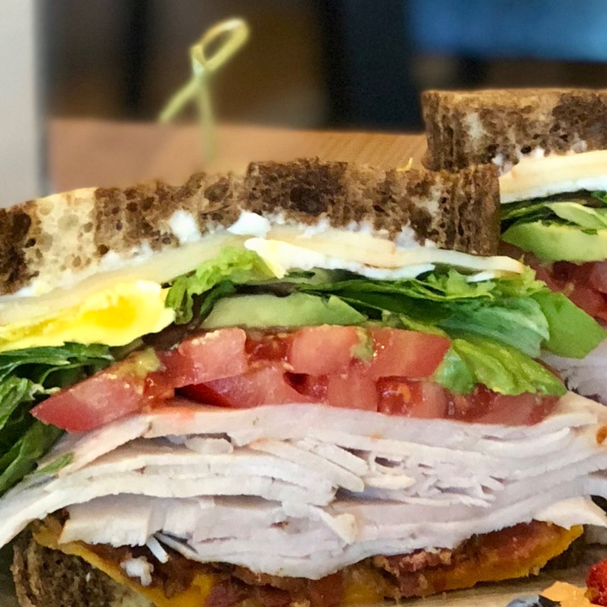 Crickle's Turkey Club Sandwich
