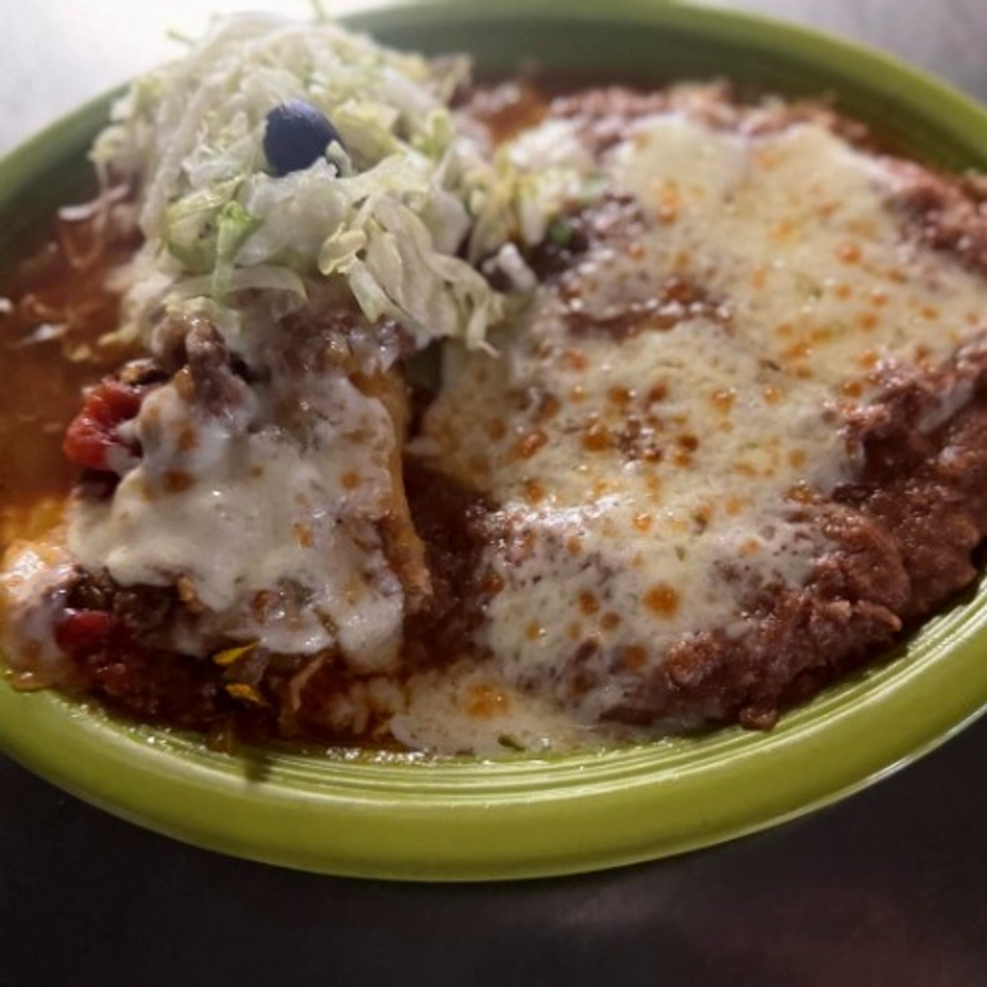 CC. Red or Green Chile Enchilada