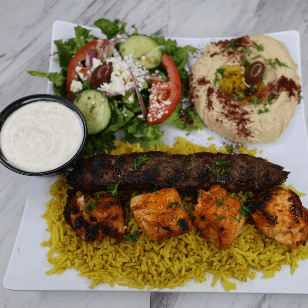 Beef Kebab Shish Tawook Combo
