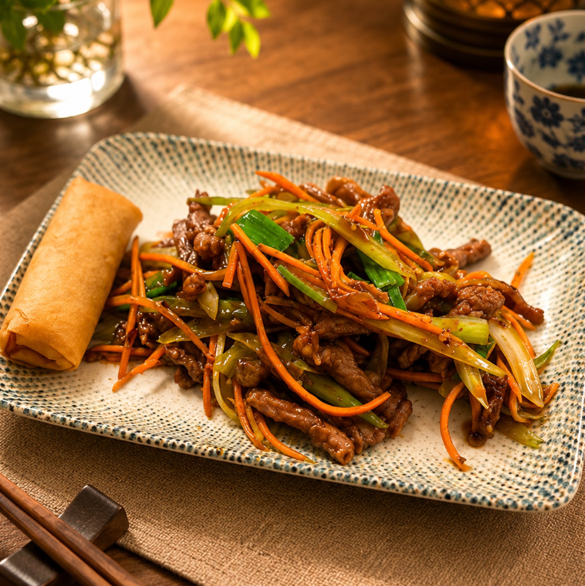 L Beef Szechuan Style 干烧牛
