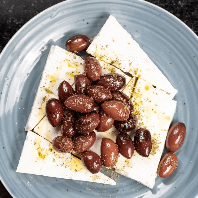 Feta Cheese, Kalamata Olives, Olive Oil & Oregano
