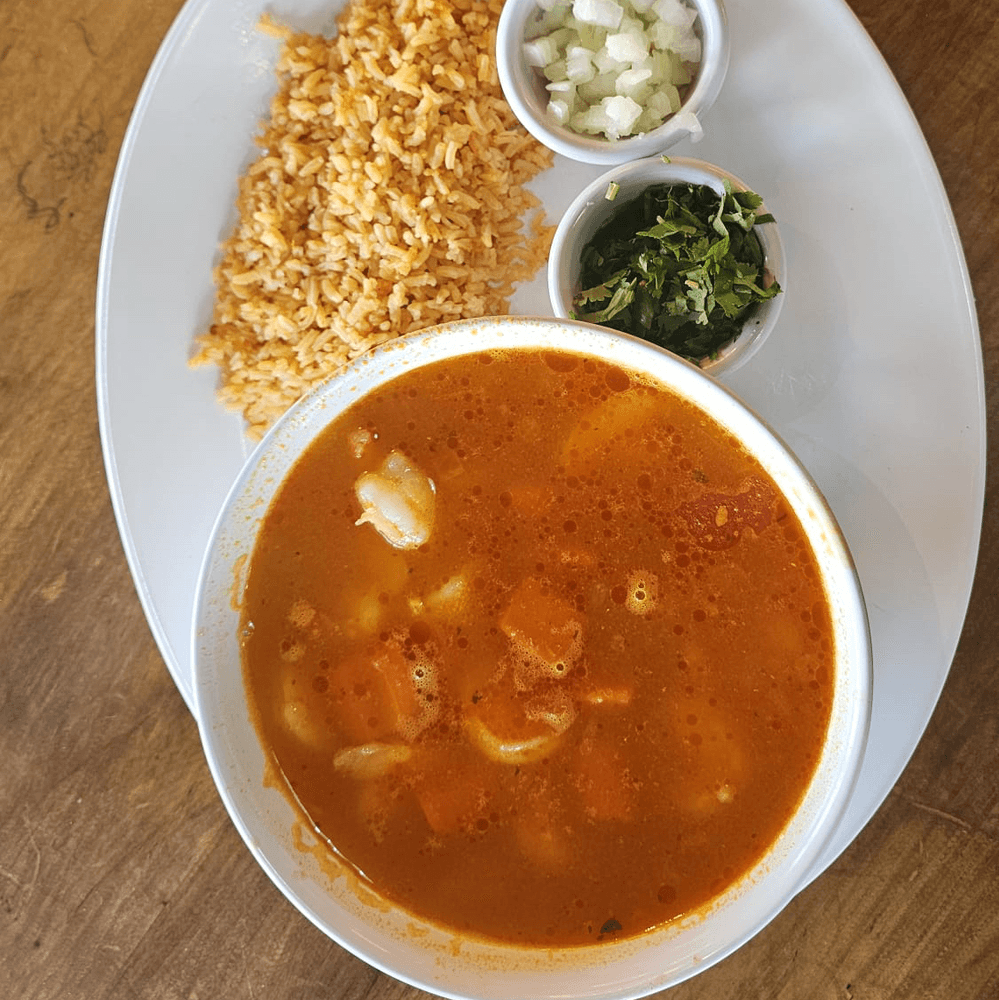 Shrimp soup (Caldo de camaron)