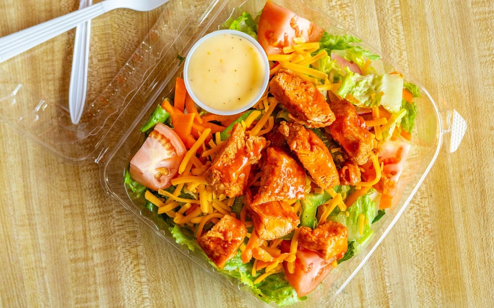 Buffalo Chicken Tender Salad