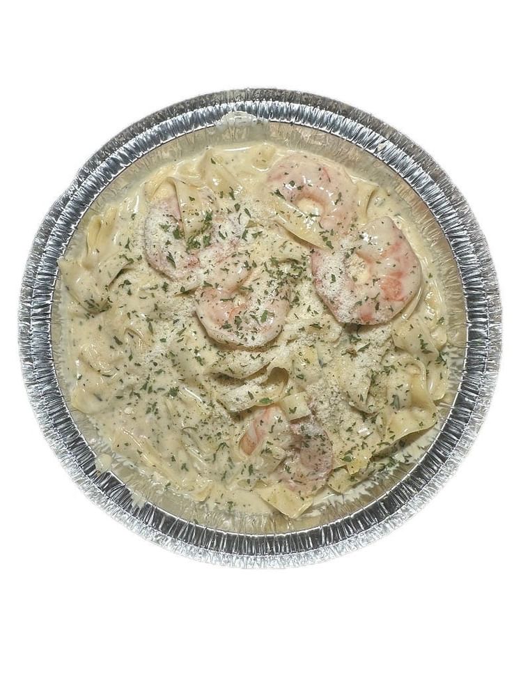 Fettuccine Alfredo with Shrimp