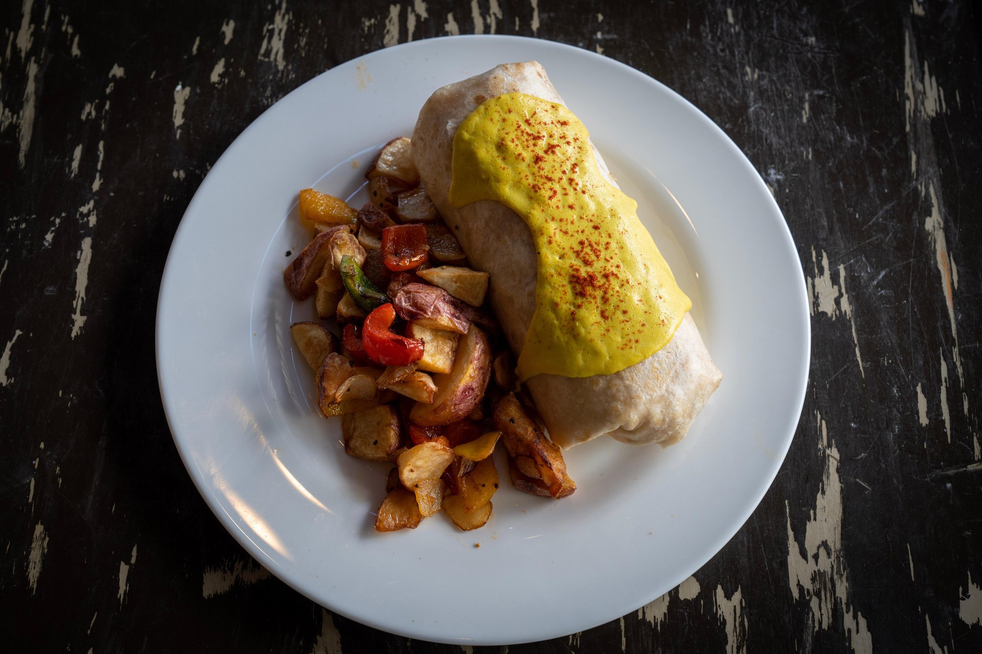 plant based Tots-In-A-Blanket Burrito
