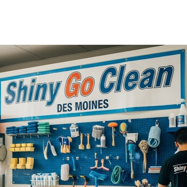 Shiny Go Clean Des Moines Logo