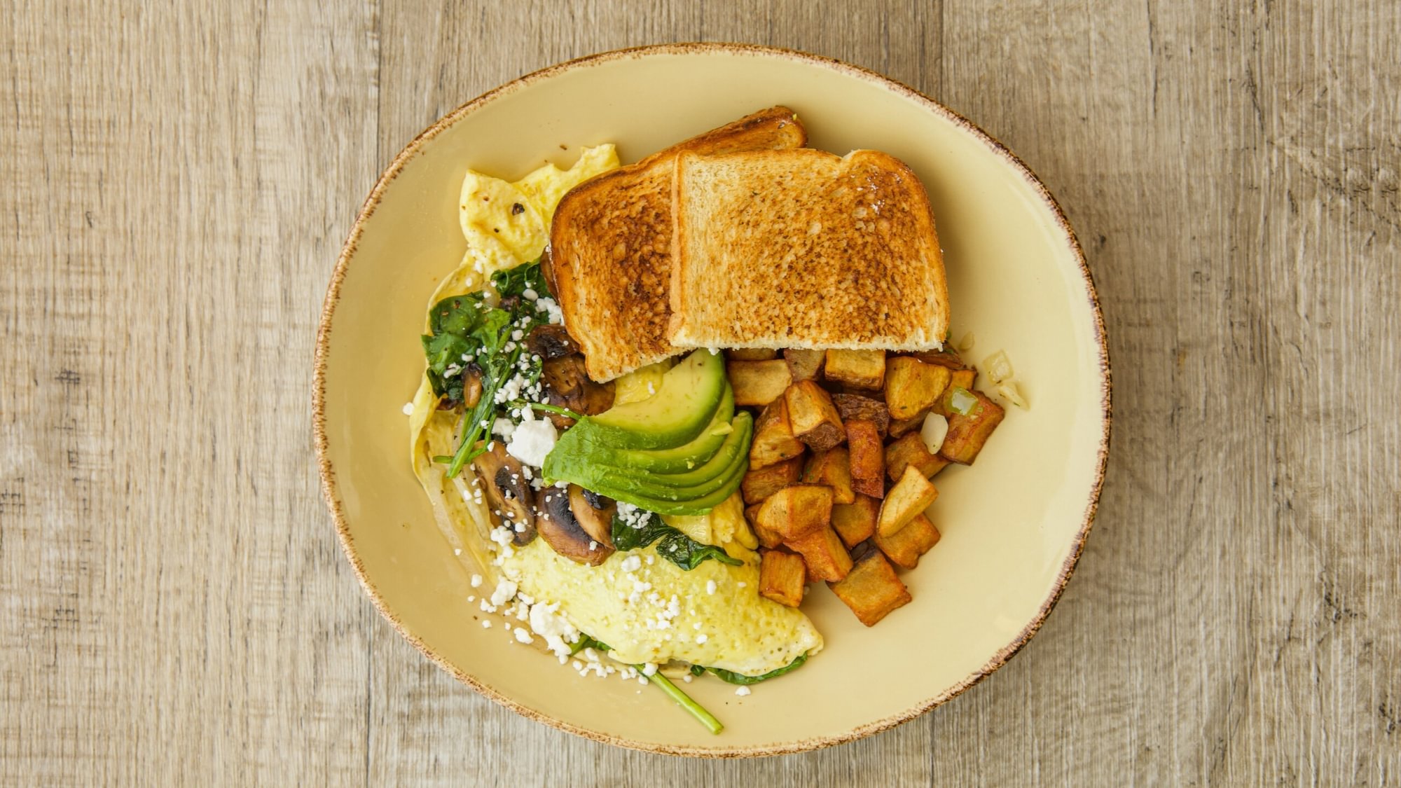 Mushroom Spinach Omelette