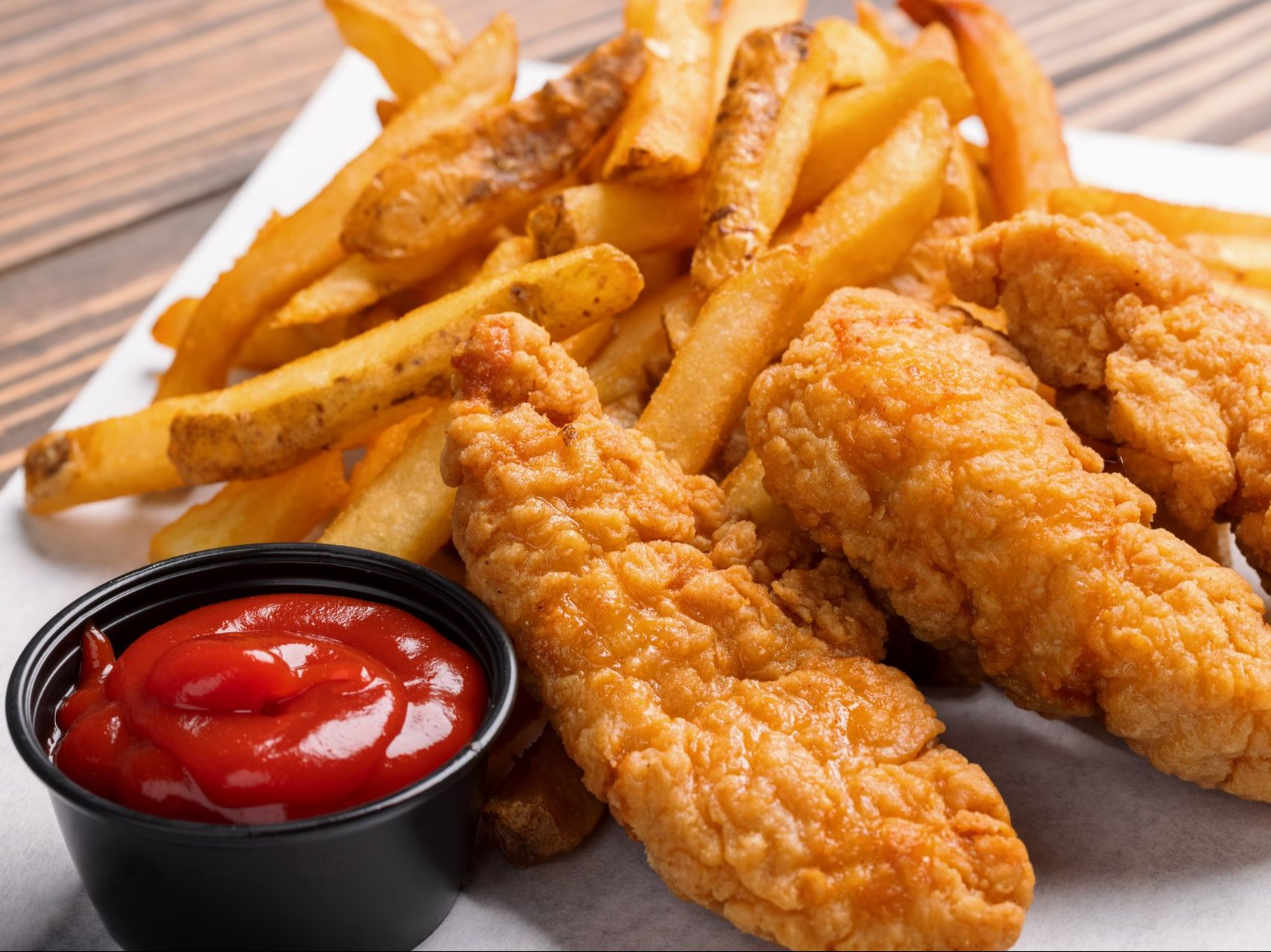 2 Chicken Strips & Potatoes