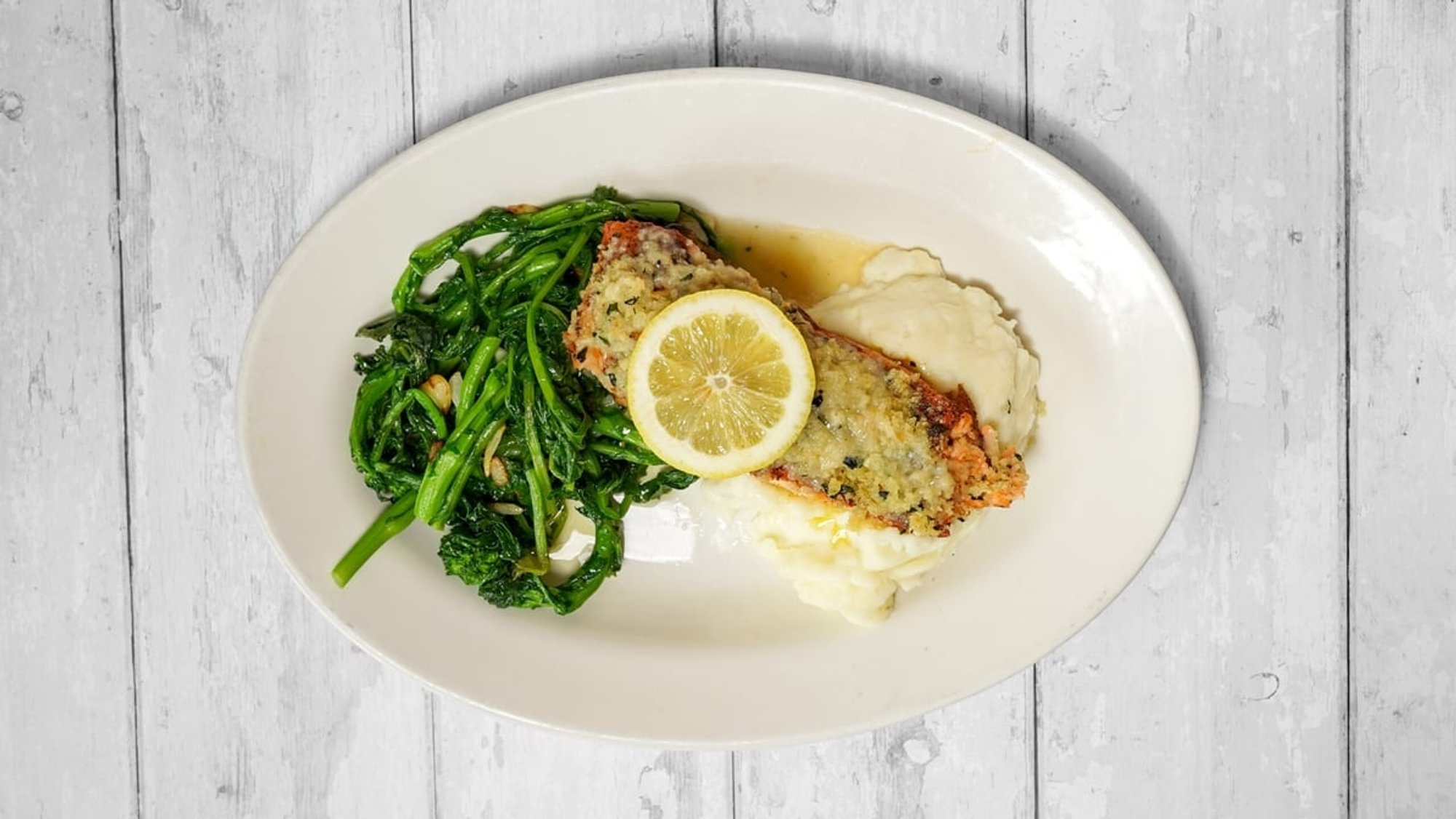 Salmon Oreganata