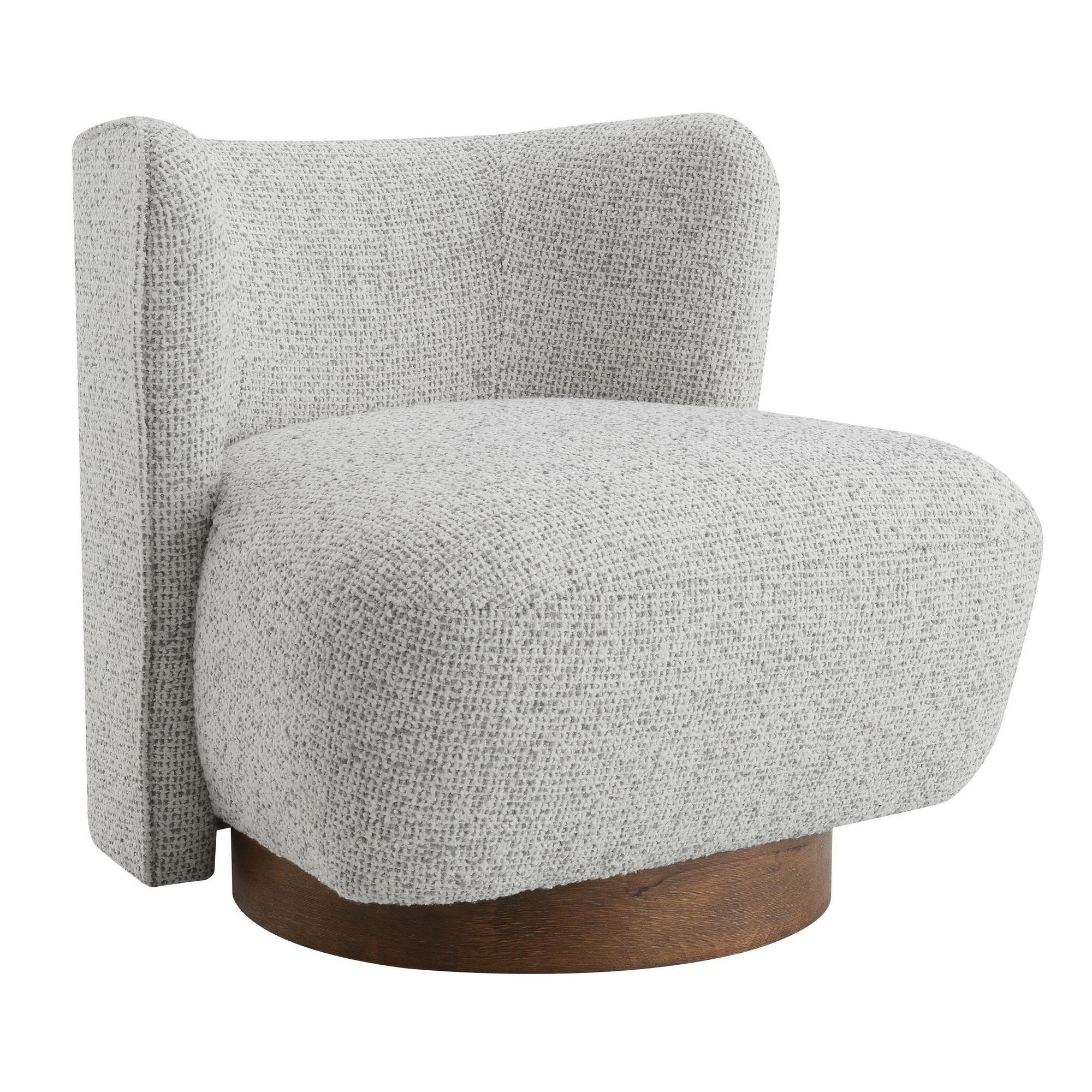 Lisa Accent Chair - Gray Tweed