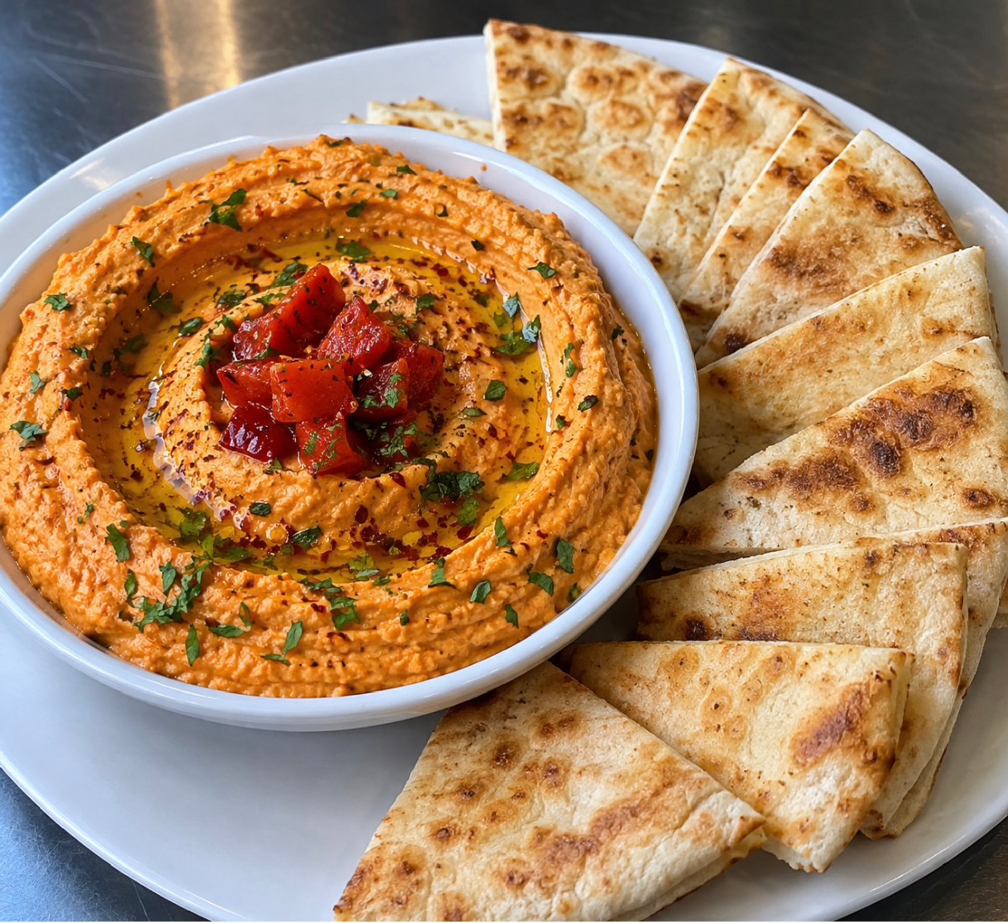 Roasted Red Pepper Hummus