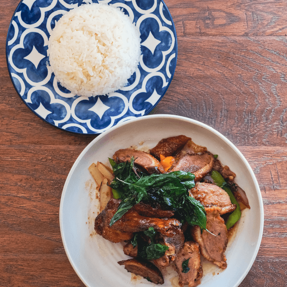 Crispy Half Duck Basil