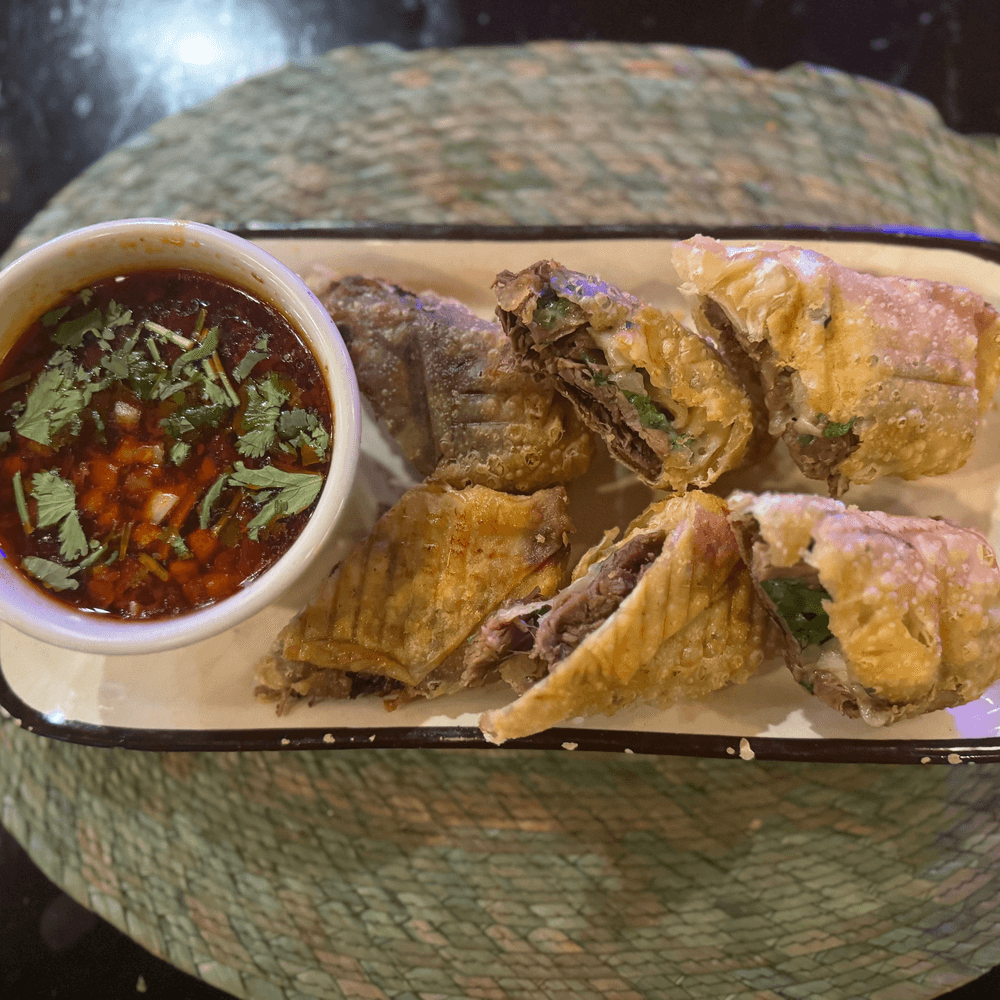 Birria Egg Rolls