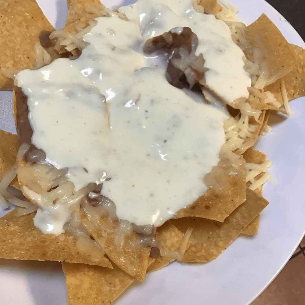 Cheese and Bean Nachos
