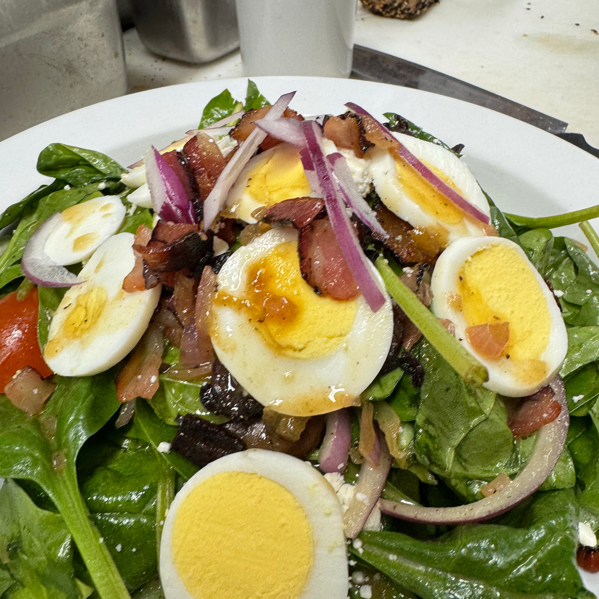 Warm Spinach Salad