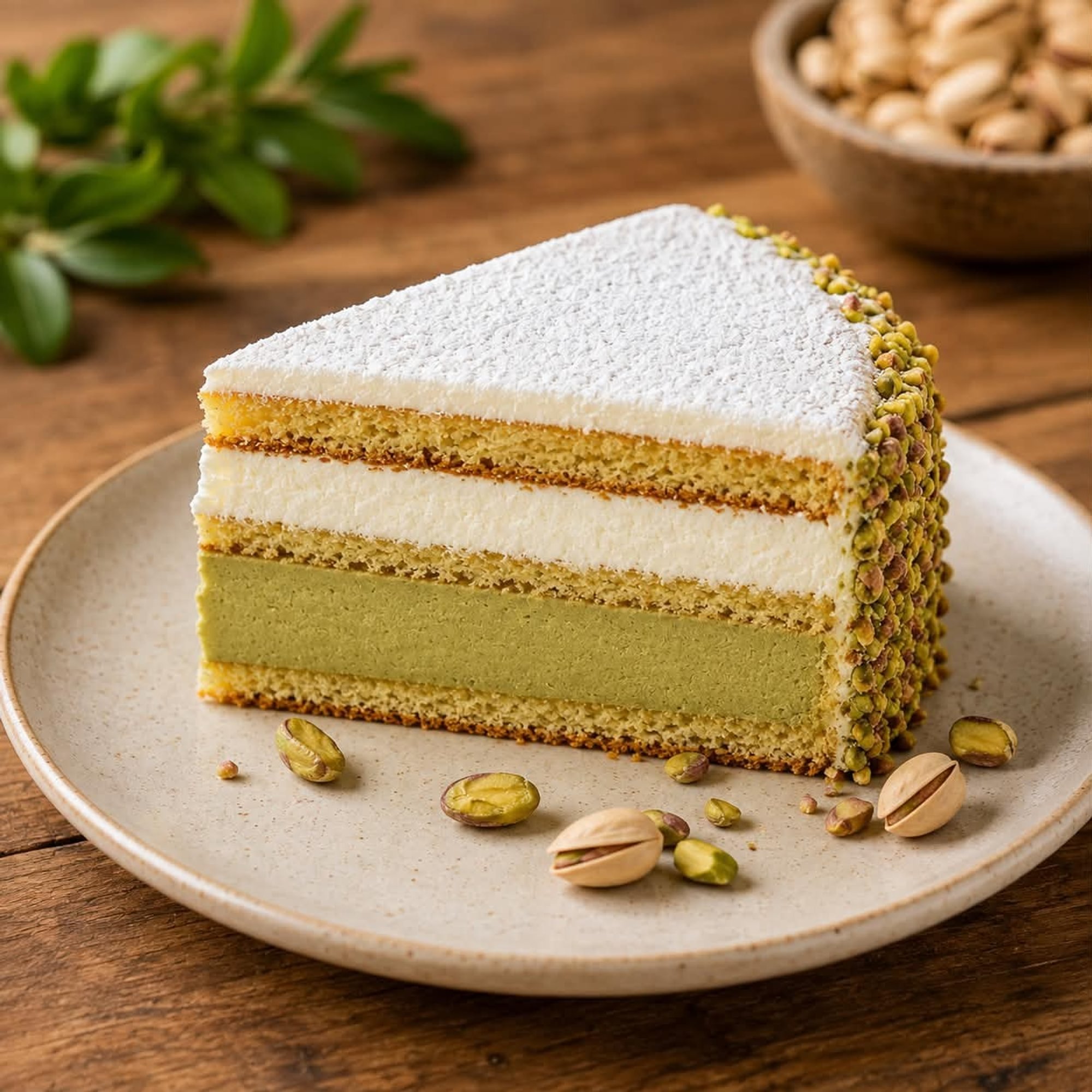 Pistachio & Ricotta Cake
