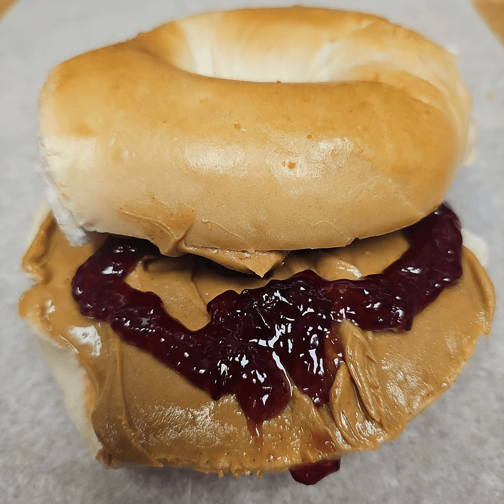Bagel With Peanut Butter & Jelly