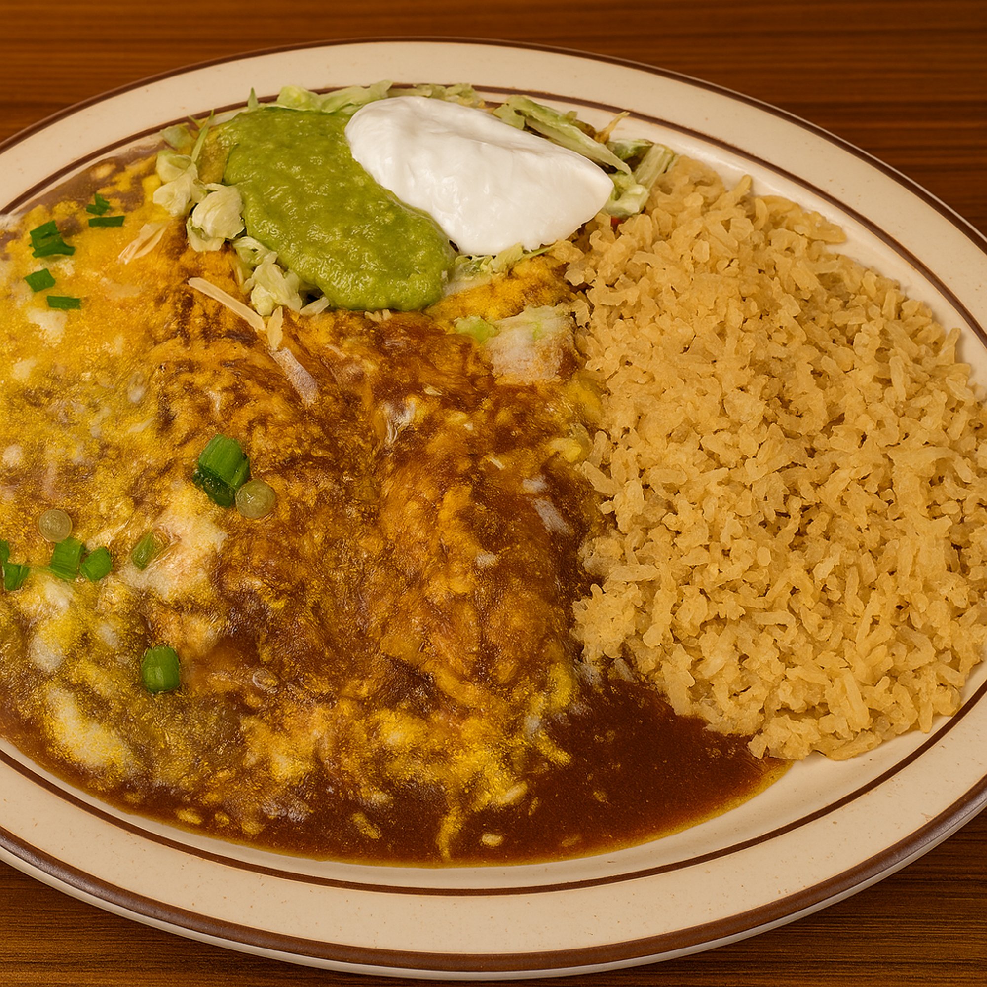 #11 (1) Meat enchilada