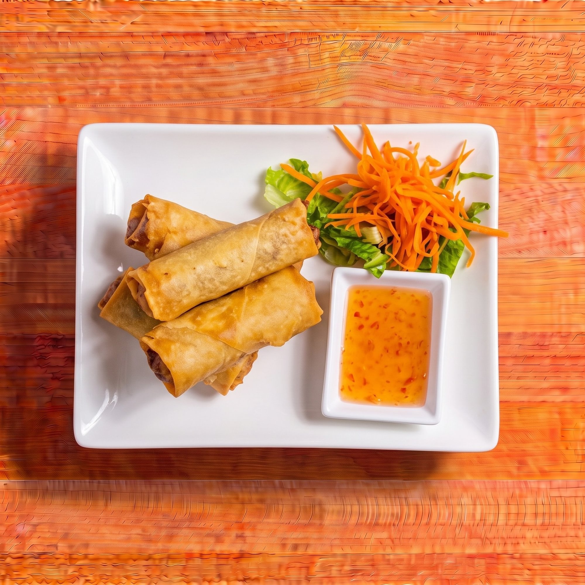 Chicken Green Curry Eggrolls