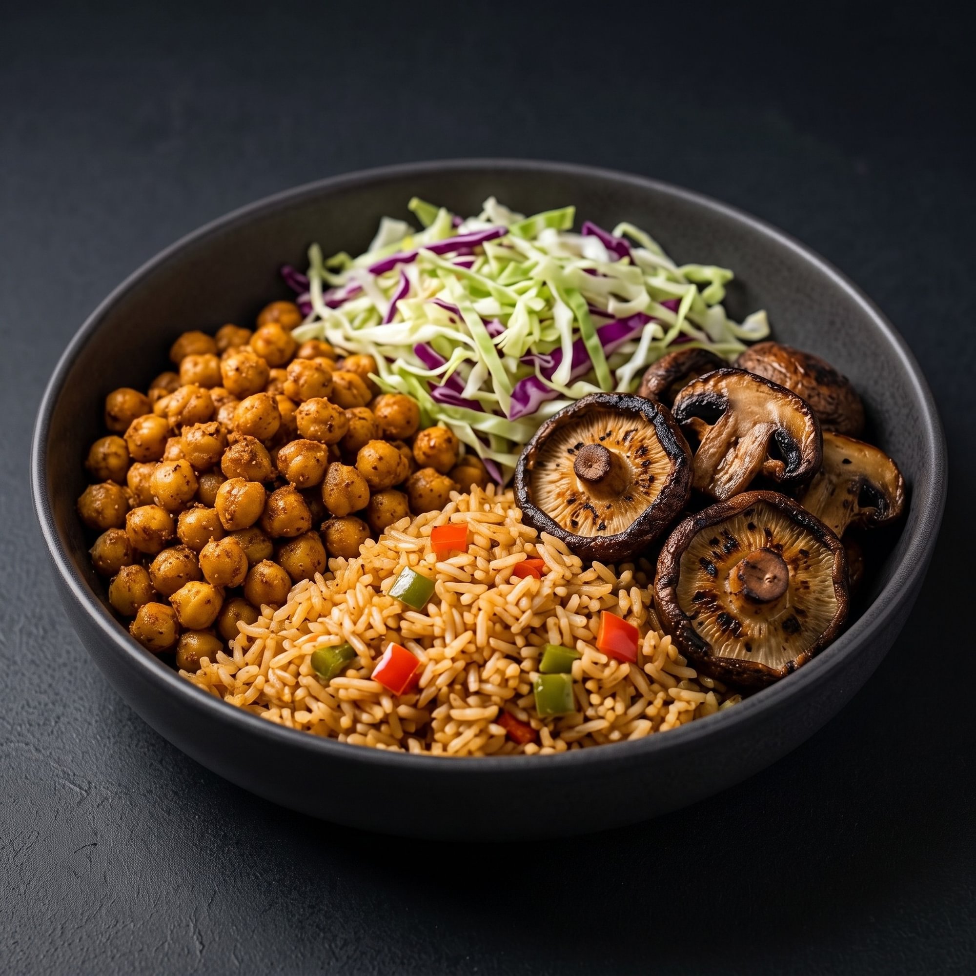 Fire-Roasted Mushroom & Chickpea Bowl