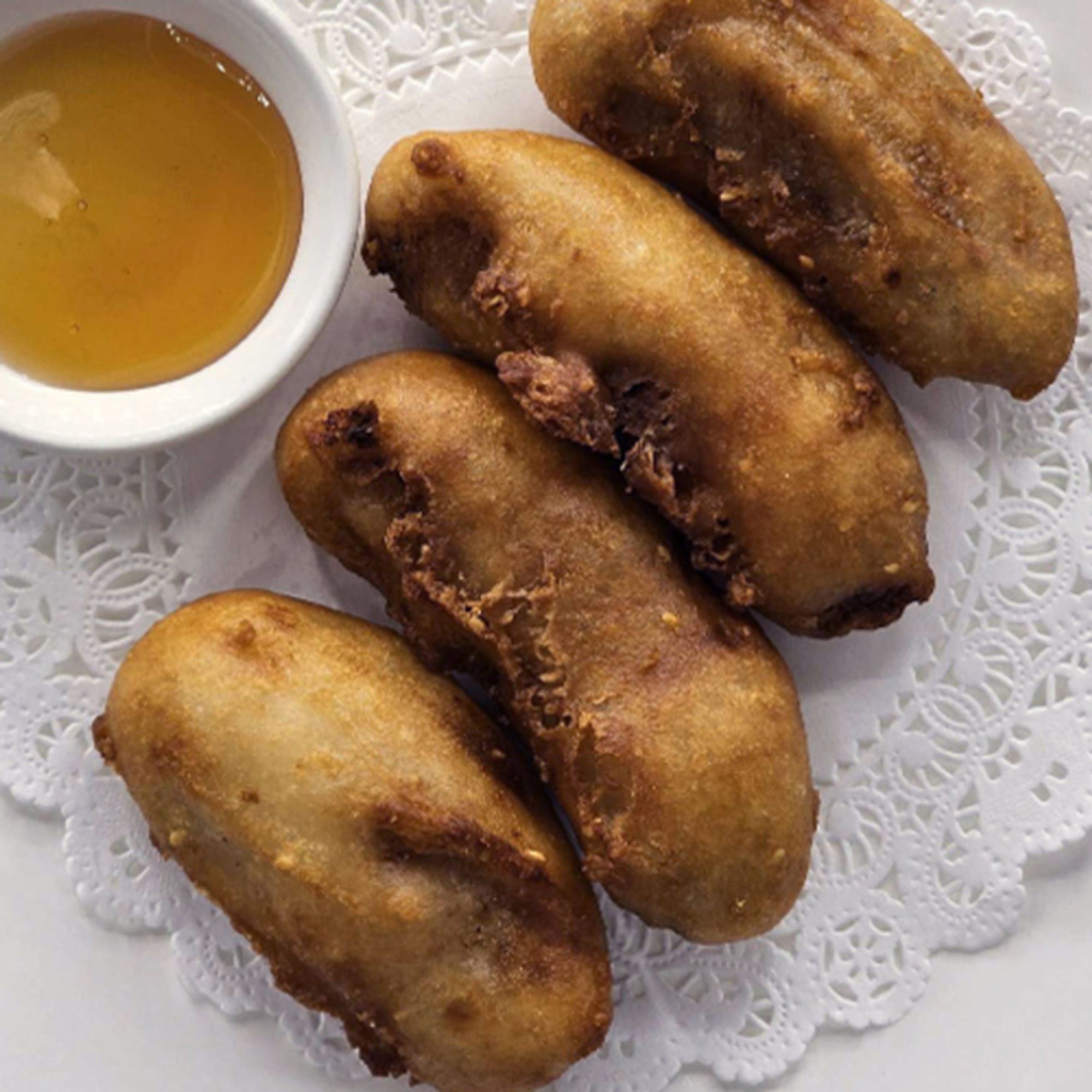 Fried Bananas with Honey