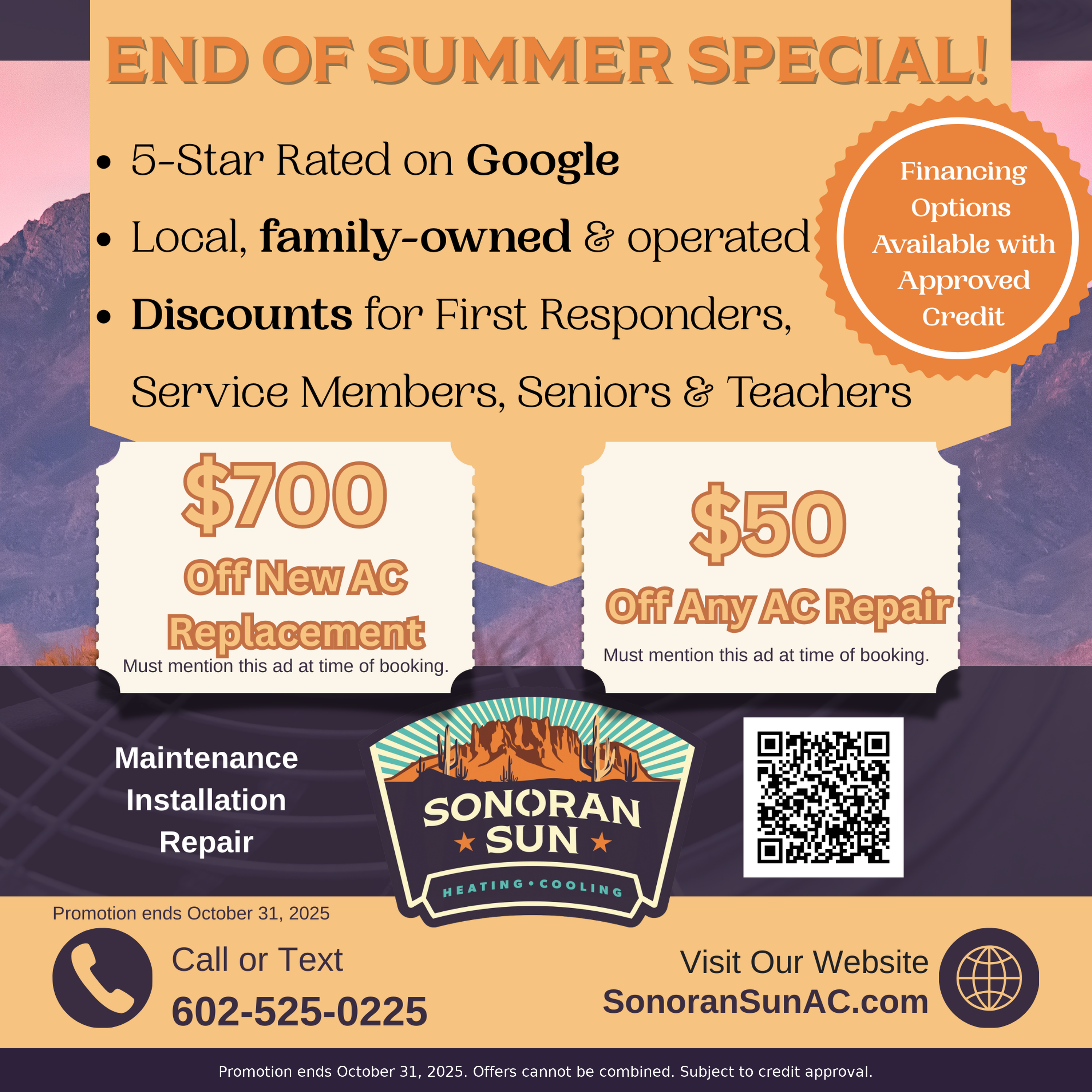 Sonoran Sun Heating and Cooling Image