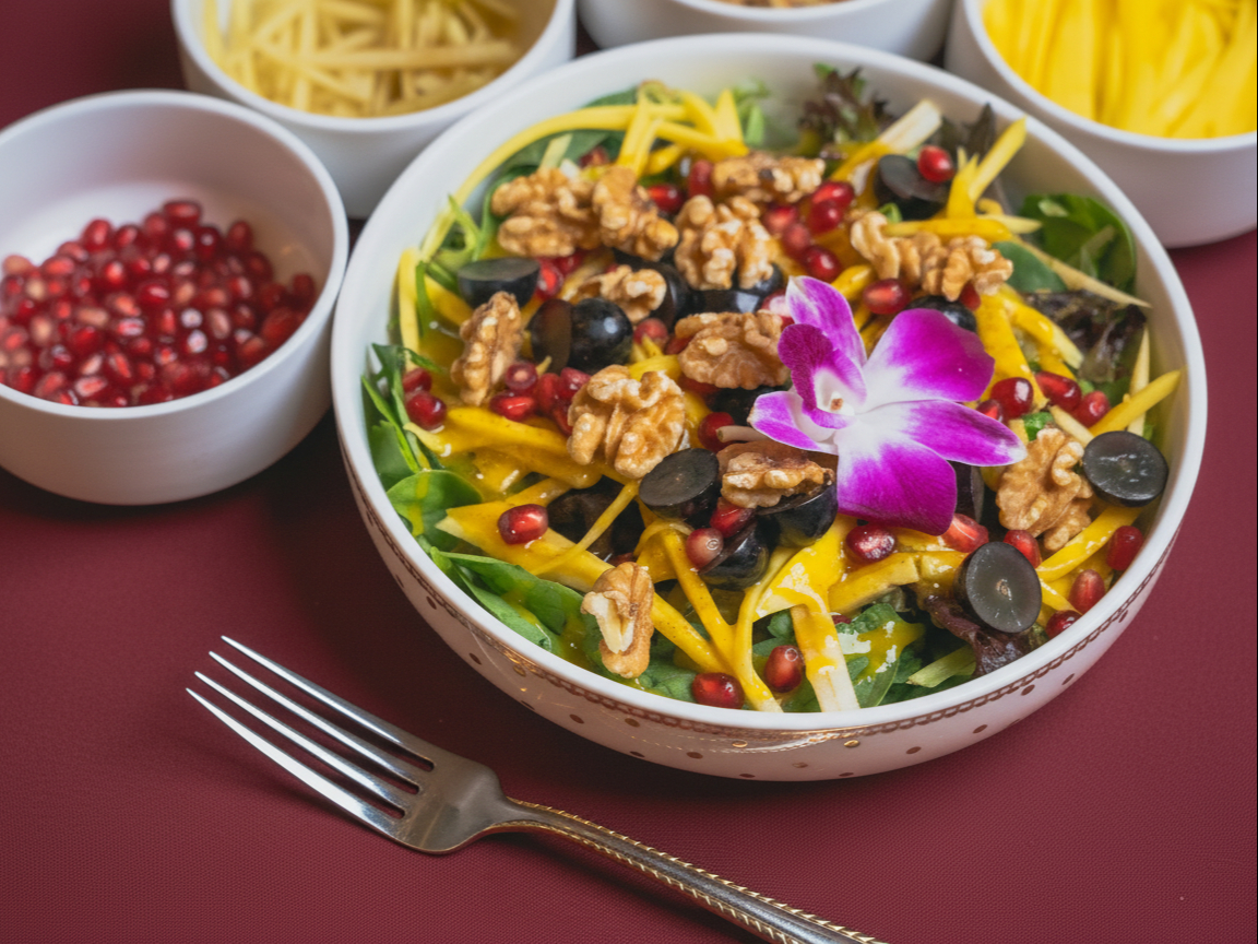Mango Walnut Salad