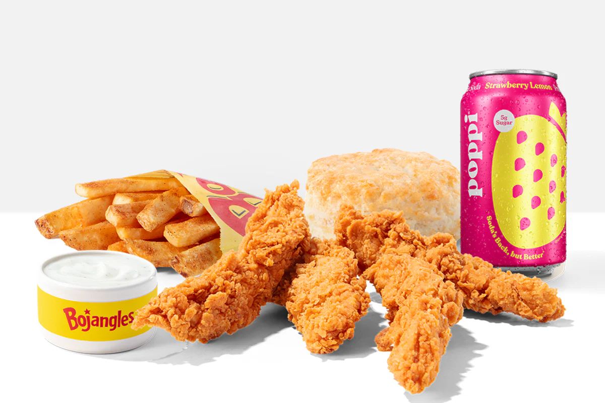 $2 off with Poppi 4pc Bo's Chicken Tenders® Combo