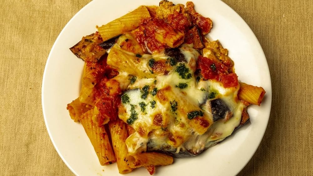 Baked Rigatoni Siciliana Pasta