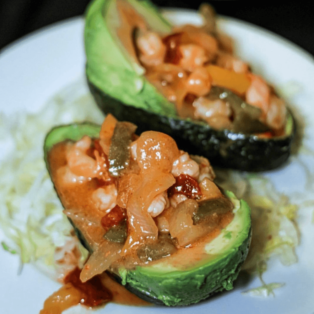 Stuffed Avocado Shrimp