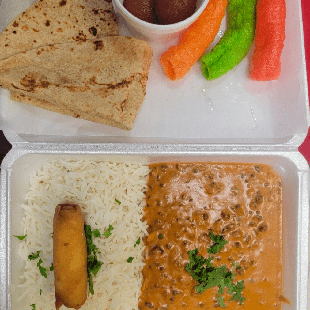 lamb Saag lunch