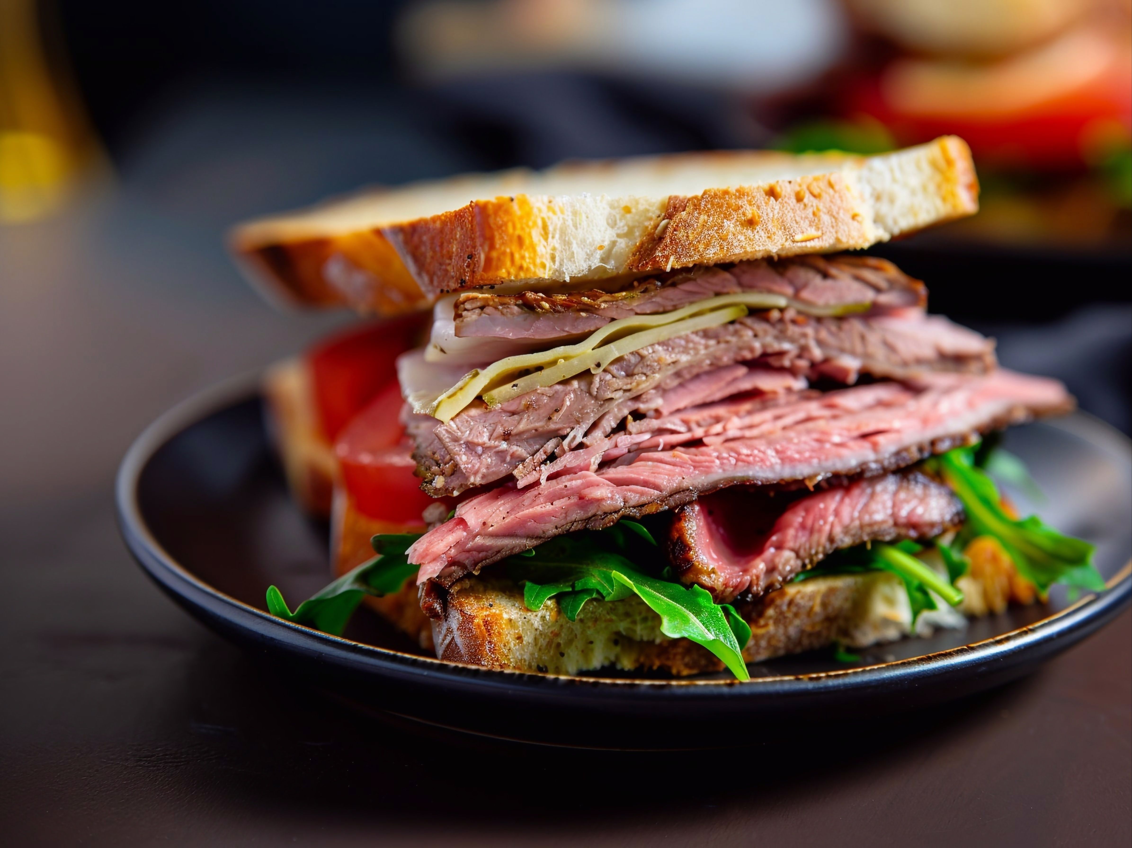Spicy Roast Beef Panini