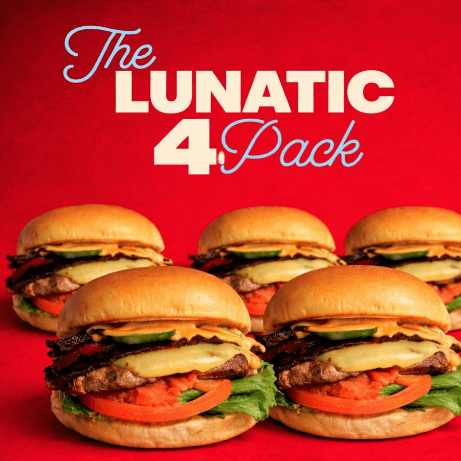 Pack of 4: Lunatic Burger