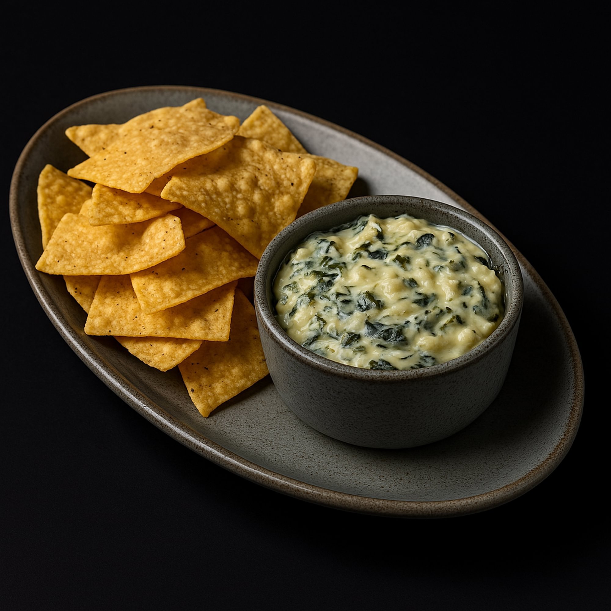 Collard Dip & Chips