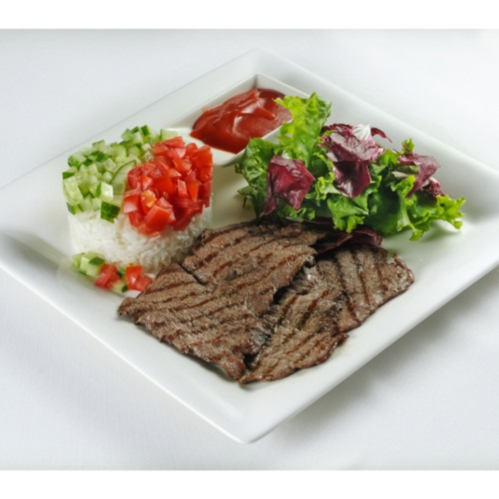 Steak Rice Plate