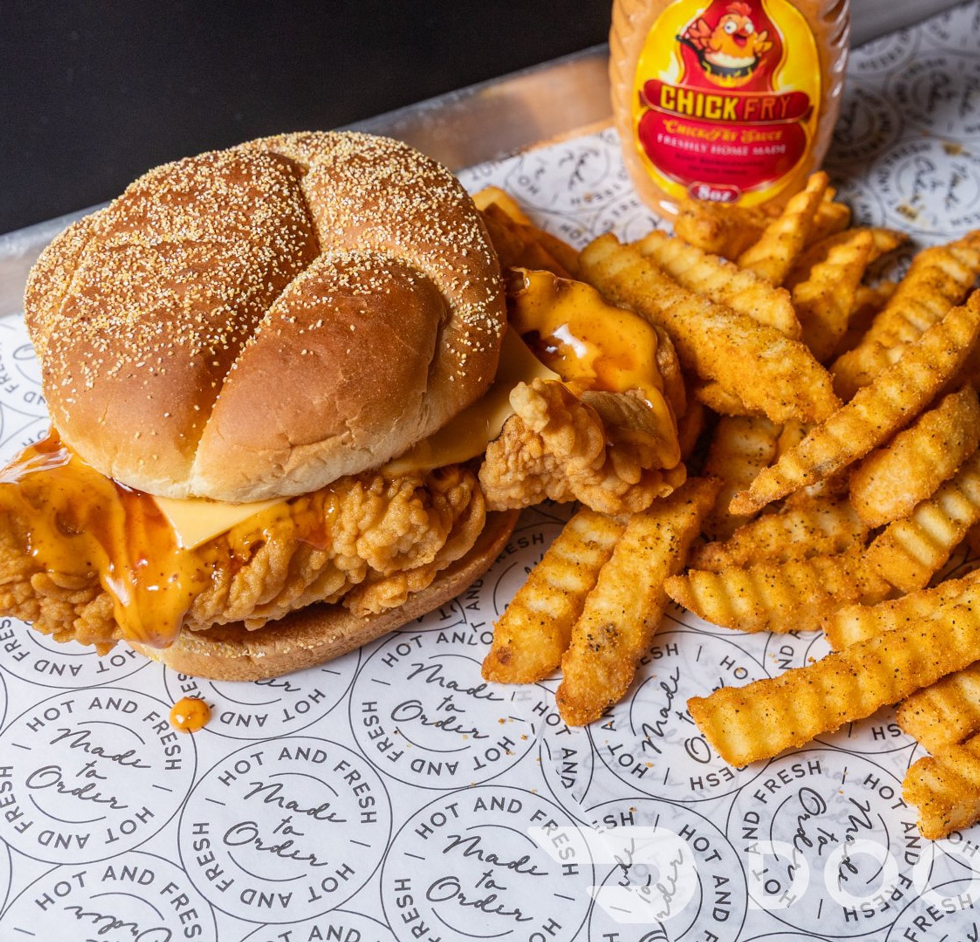 Crunchy Honey Hot Burger