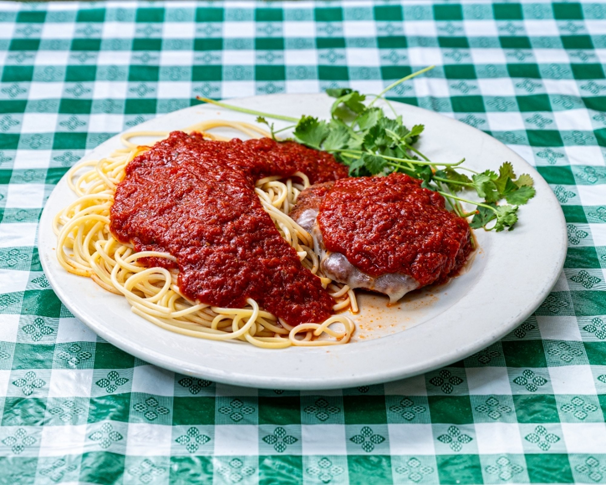 One Chicken Parmigiana