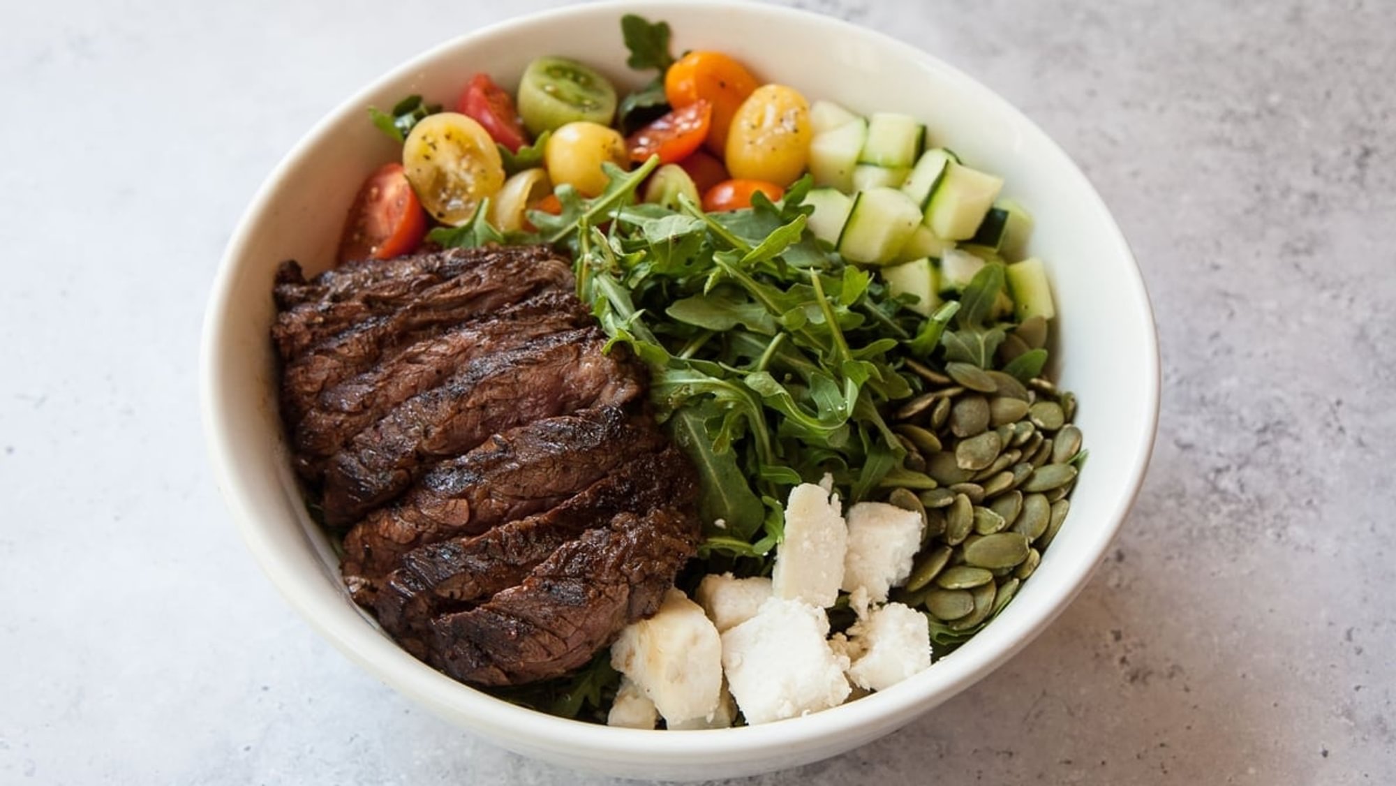 Heirloom Tomato and Steak Salad