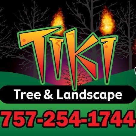 Tiki Tree and Landscape Logo