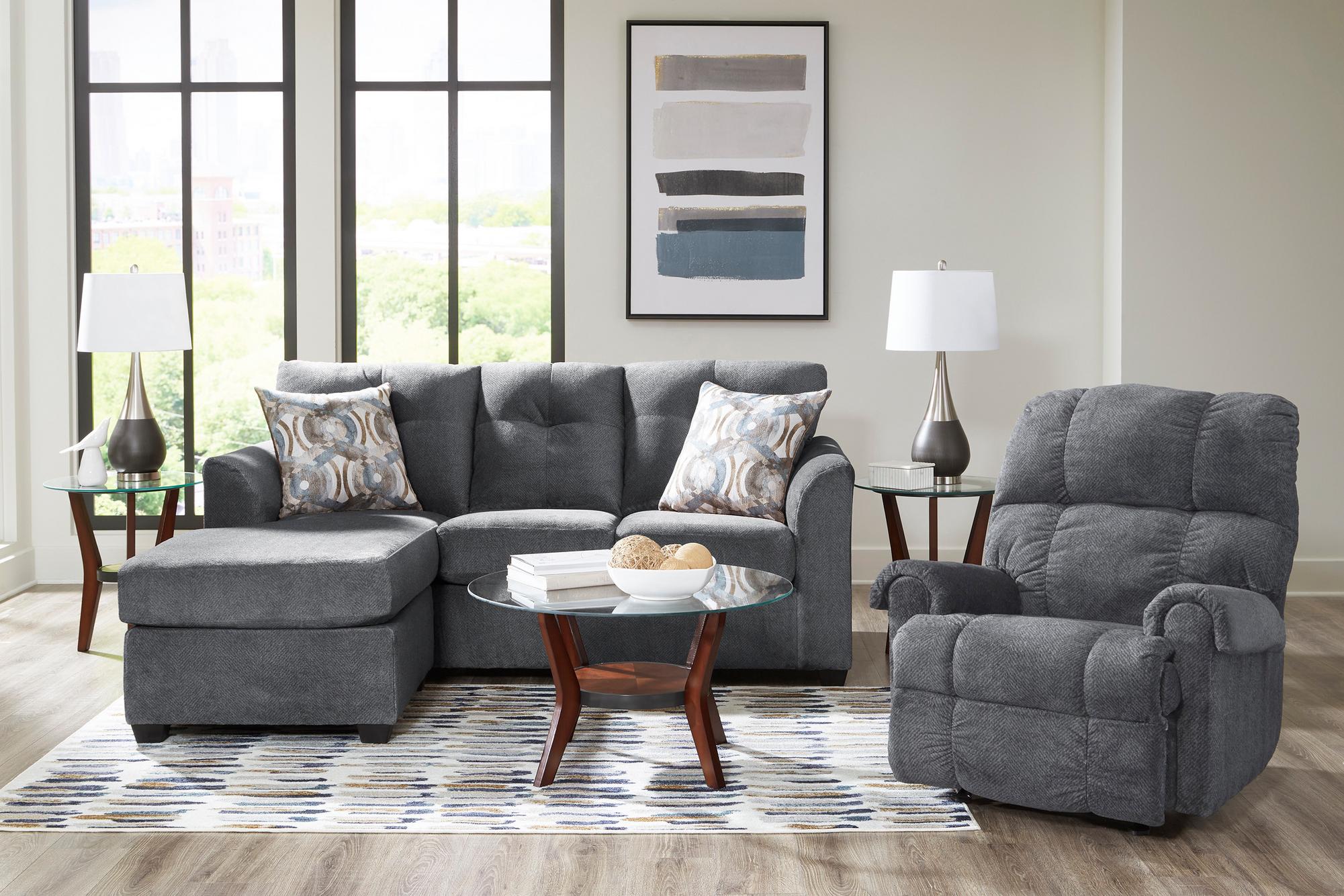 Jardin Sofa Chaise and Rocker Recliner