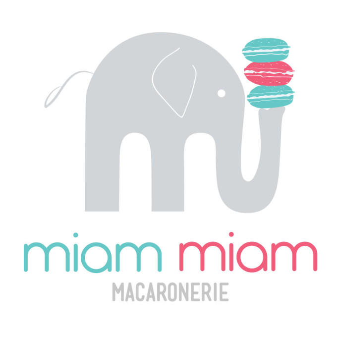 Miam Miam Macaronerie Logo