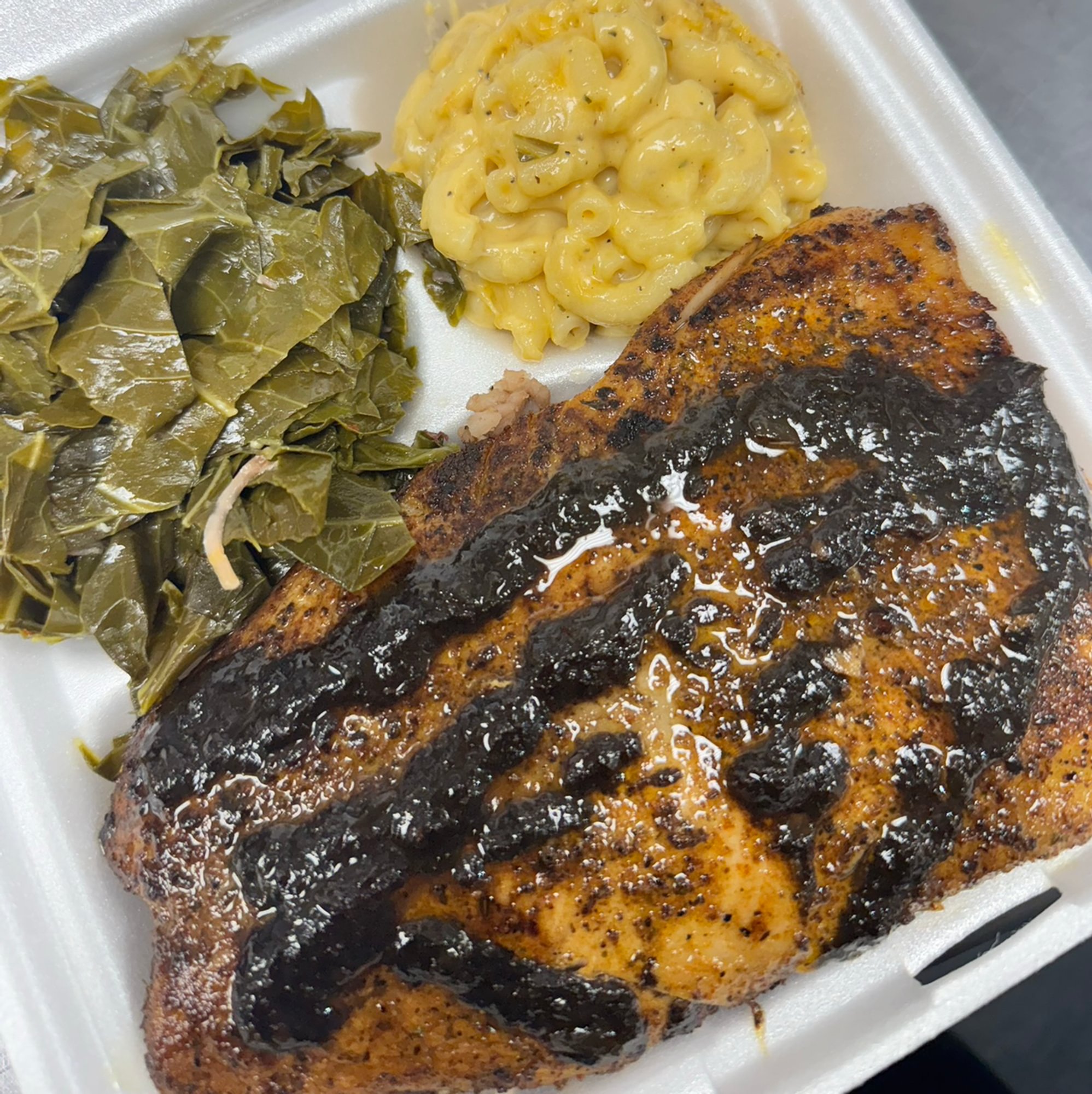 Jerk Salmon Entree (Includes Rice & Peas or White Rice)