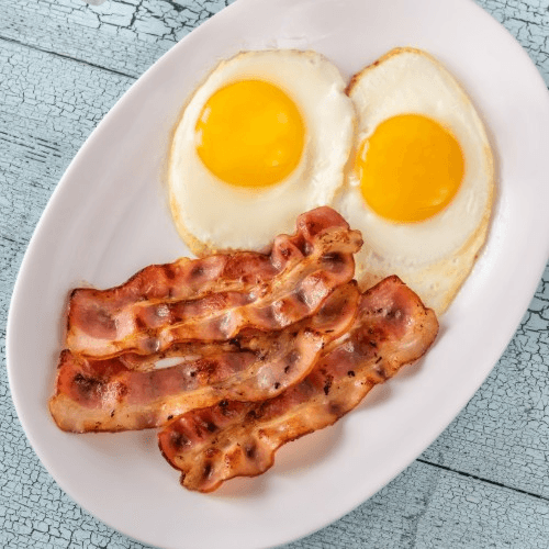 2 Eggs with Bacon, Ham or Sausage