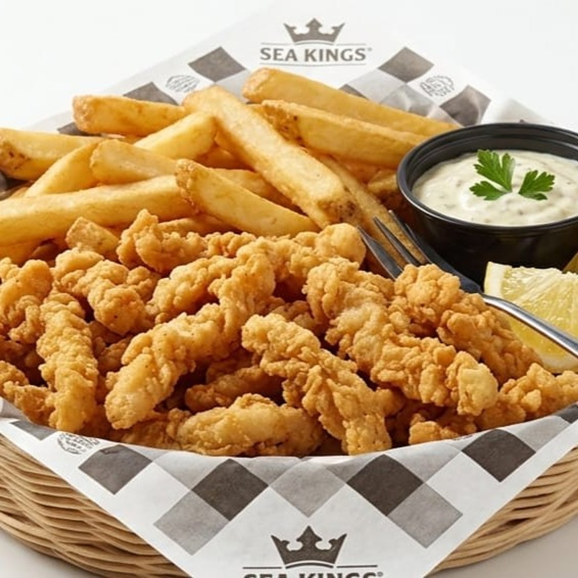 Clam Strip Plate