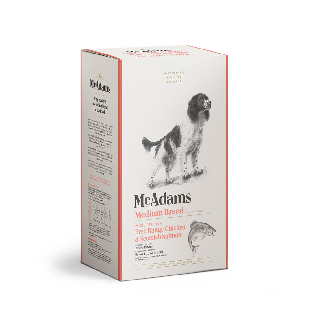 McAdams Free Range Chicken & Salmon Medium Breed Dog
