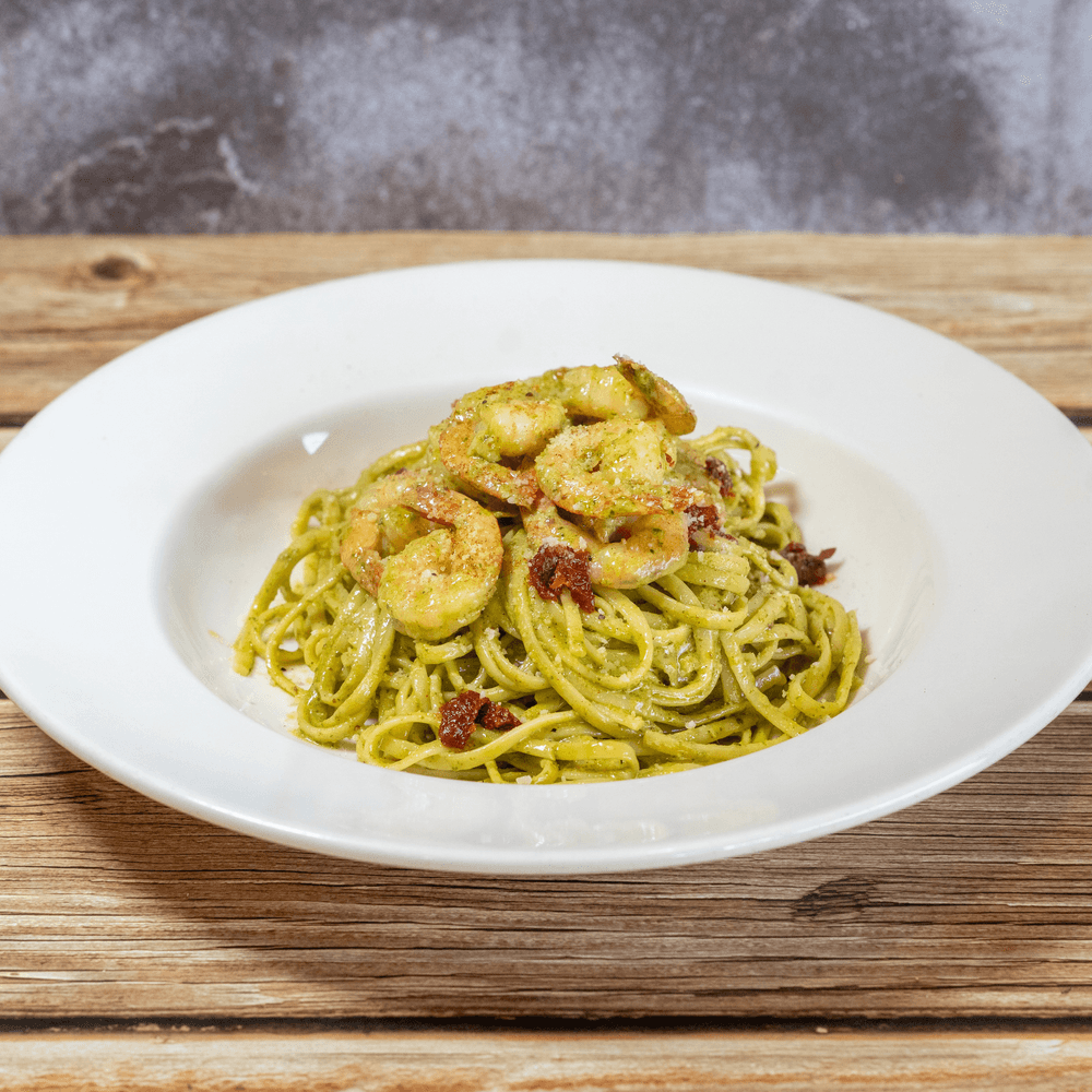 Creamy Shrimp Pesto